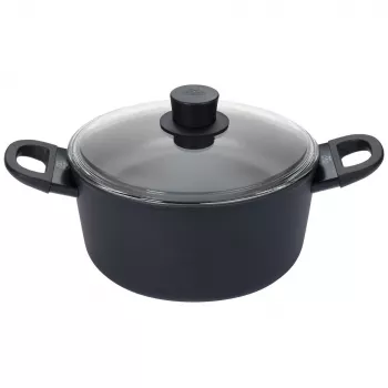 Katliņš BALLARINI 75002-921-0 Apaļš Melns Alumīnijs 24 cm