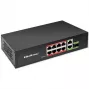 QOLTEC 52297 Ethernet Switch PoE 8 porti + 2 Uplink + SFP