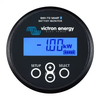 Baterijas monitors Victron Energy BMV-712 Bluetooth — sprieguma, strāvas un uzlādes stāvokļa mērīšana