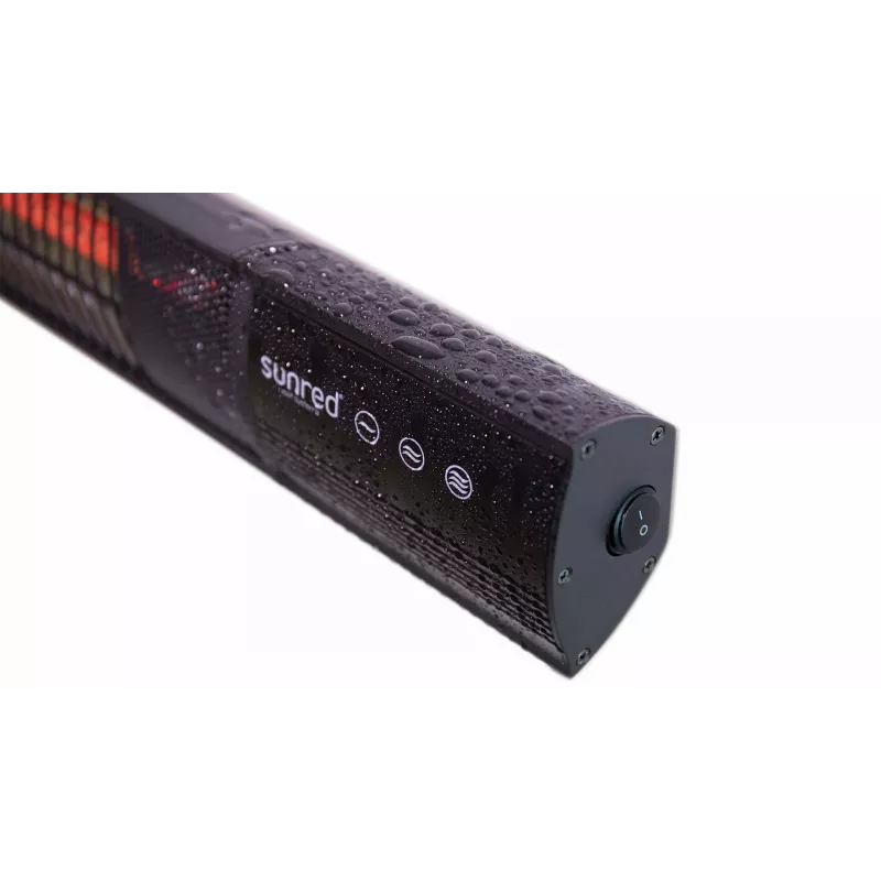 Infrasarkanais sildītājs SUNRED RD-DARK-25, 2500 W, sienas montāža, IP55, melns