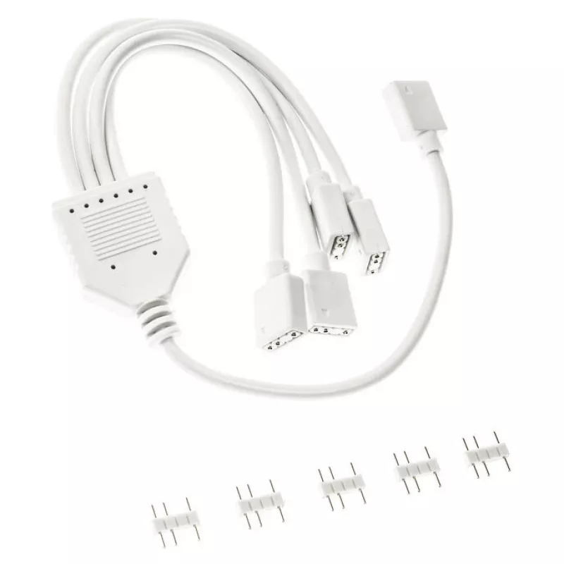 ARGB sadalītāja kabelis Kolink PGW-AC-KOL-157 30 cm balts 3-pin 5V ARGB