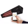 Infrasarkanais sildītājs SUNRED PRO25W-SMART, sienas montāžas trīsstūrveida tumšs, 2500 W, melns, IP55