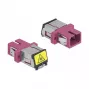 Optiskās šķiedras savienotājs DeLOCK 86891 SC Simplex Sievišķais uz SC Simplex Sievišķais Multi-mode Violeta