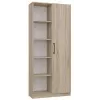 Biroja grāmatplaukts Top e shop RD-80 SONOMA KPL, ozola apdare, 10 plaukti, 800×300×1820 mm, skaidu plātnes rāmis