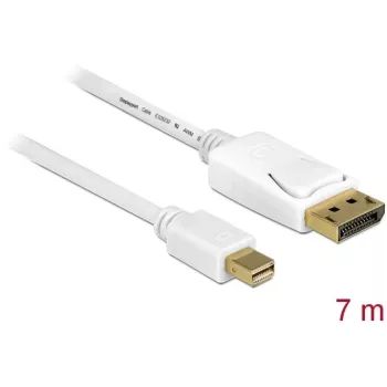 DeLOCK 83485 Mini DisplayPort uz DisplayPort kabelis 7 m Balts