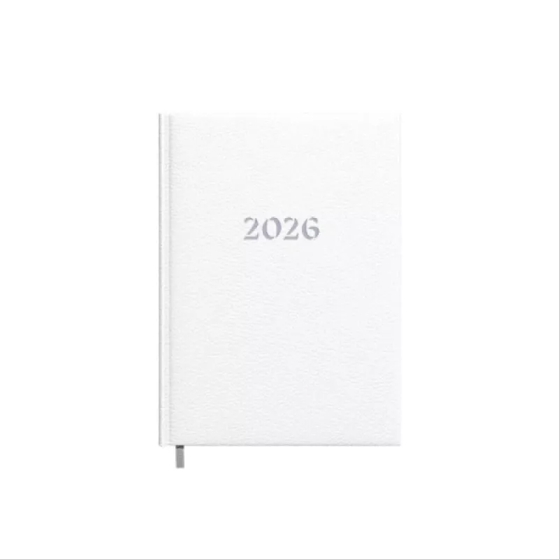 Plānošanas piezīmju grāmatiņa kalendārs 2026 A5 balta