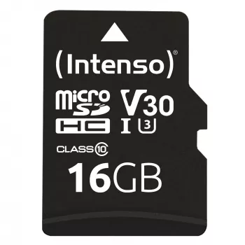 Atmiņas karte MICRO SDHC 16GB C10 ar adapteri 3433470 INTENSO