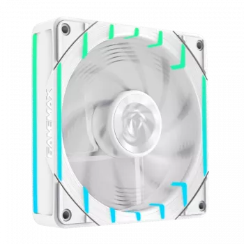 GAMEMAX TORNADO T12 ARGB-RW 120mm baltais reversā lāpstiņu ventilatora dators