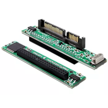 Adapter DeLOCK 61987 SATA 22p uz IDE 44p Melns Zaļš