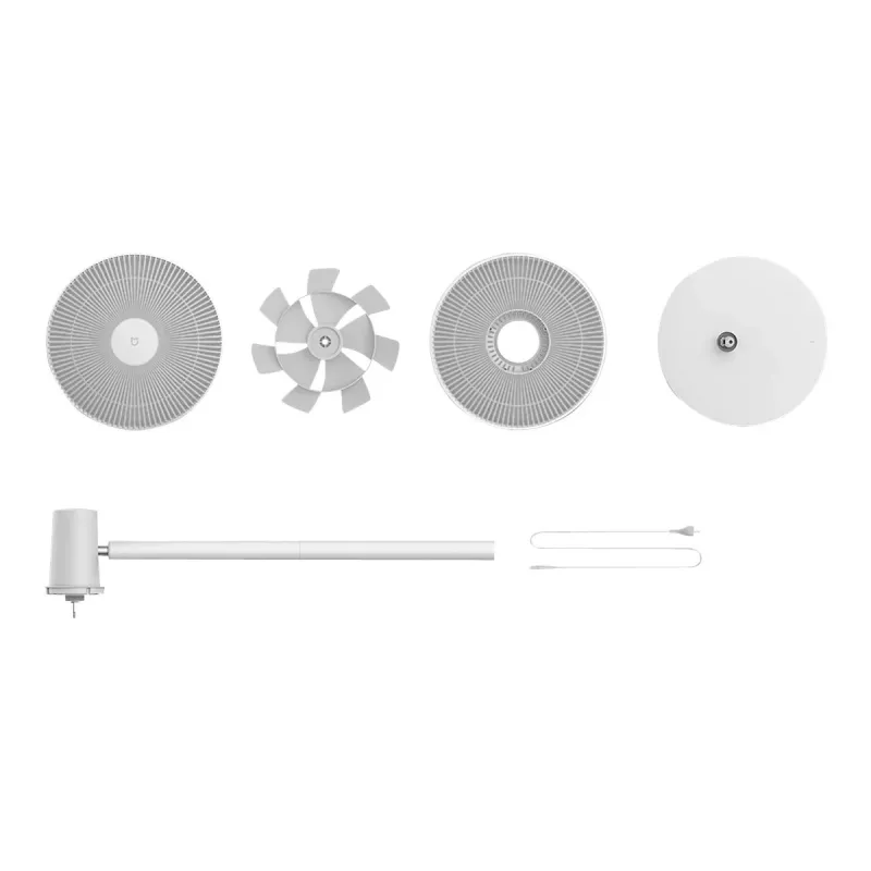 Xiaomi Mi Smart Standing Fan 2 — viedais stāvošais ventilators, balts, 15 W
