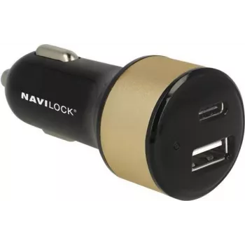 Auto lādētājs Navilock 63069 Universāls Melns Cigarešu šķiltavas