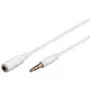 Audio pagarinātājs Goobay 97112 0.5m 3.5mm Balts