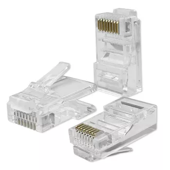 QOLTEC 54552 RJ45 modulārais savienotājs CAT6 UTP, 100 gab. iepakojums