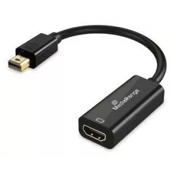 MediaRange MRCS236 Mini DisplayPort uz HDMI pārveidotājs, 10 Gbps, 20 cm, Melns