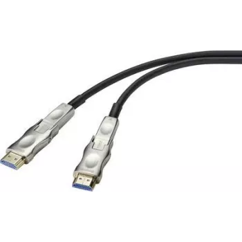SpeaKa Professional HDMI Adapter Kabelis 20.00 m SP-9538580 PVC Apvalks Melns [1x HDMI-Spraudnis, HDMI-Spraudnis D Micro - 1x HDMI-Spraudnis, HDMI-Spraudnis D Micro]