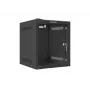 Sienas stiprinājuma skapis LANBERG WF10-2306-10B — 6U, 280×310×336 mm, dziļums 238 mm, melns, 20 kg slodze