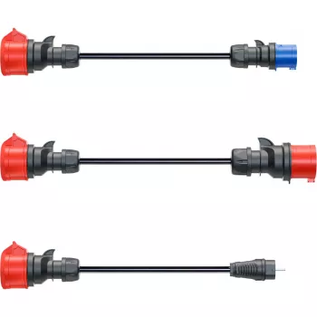 go-e Adapter Set Gemini flex 11 kW, 3 gab. komplekts (melns, 30 cm)