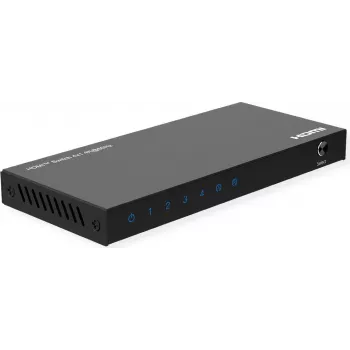 ROLINE HDMI slēdzis 4 portu 4K60Hz HDCP2.3+ IR tālvadība (14.01.3617)
