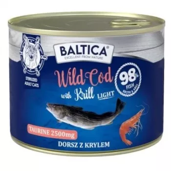 BALTICA Excellent Wild menca ar krill Light - slapjā kaķu barība - 185g