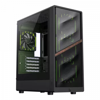 Gamemax AERIS 330 MB Melns Mini Tornis Korpus