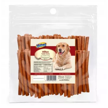Suņu gardumi Hilton Soft Rabbit Sticks 500 g — truša garšas hipoalerģiskas košļājamās nūjiņas suņiem