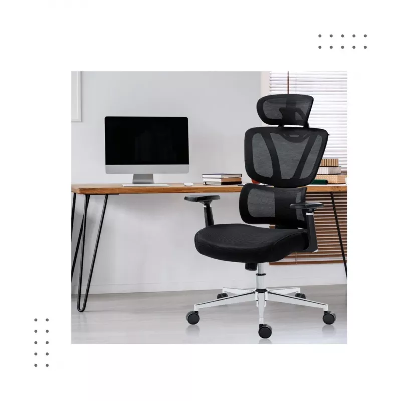 Biroja krēsls mark adler Expert 4.6 Black, grozāms krēsls MA-EXPERT 4.6 BLACK, melns polsterējums, regulējamas funkcijas