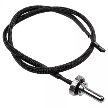 Alphacool Eiszapfen temperatūras sensors Plug G1/4 – dzesēšanas šķidruma temperatūras sensors – hroms – 50 cm