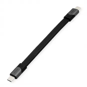 USB kabelis ROLINE 11029078 USB4 Gen 3x2 0.15 m USB C Melns