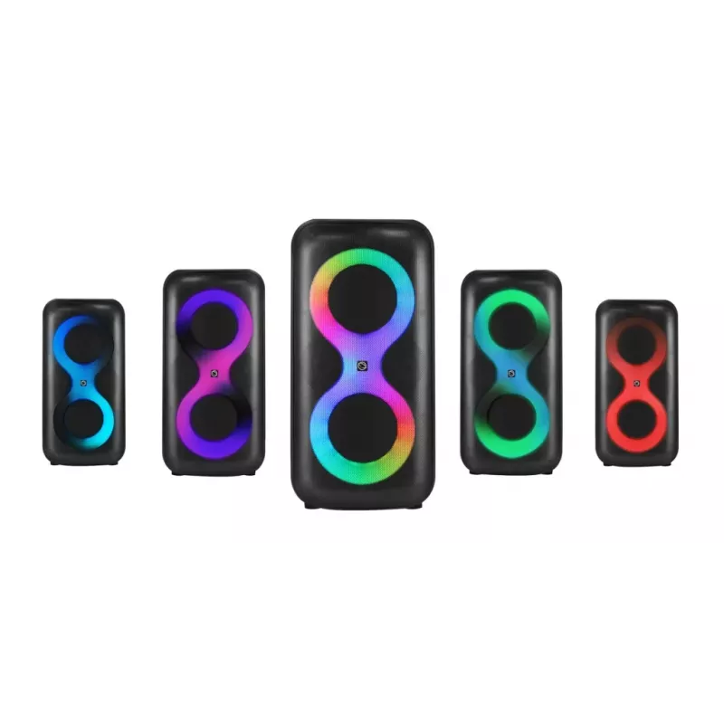 Pārnēsājams mūzikas centrs MANTA SPK0401B100 Bluetooth skaļrunis, 100 W maksimālā jauda, FM radio, karaoke, iebūvēts akumulators, X-BASS