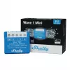 Viedais relejs Shelly Qubino Wave 1 Mini bezvadu 110–240V, 8A AC / 5A DC, 868.4 MHz, iekštelpām, zils