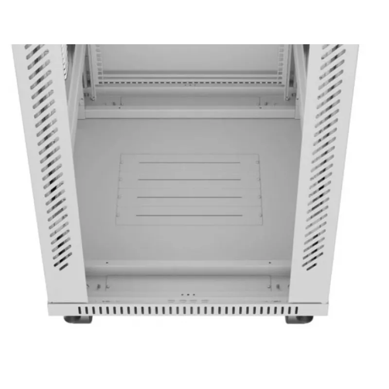 Brīvi stāvošs serveru skapis LANBERG FF01-6842-12SL 42U, 600×800 mm, 2121 mm, 1200 kg, IP20, pelēks