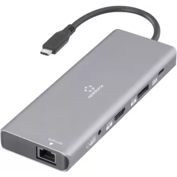 Renkforce USB-C dokstacija RF-DKS-905 10-in-1 8K PD 3.1 saderīga ar zīmola dokstacijām (RF-6328190)