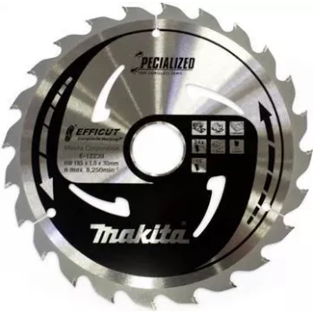 Makita Specialized EFFICUT ripzāģa disks WPC (koksnes-plastmasas kompozītmateriāliem)