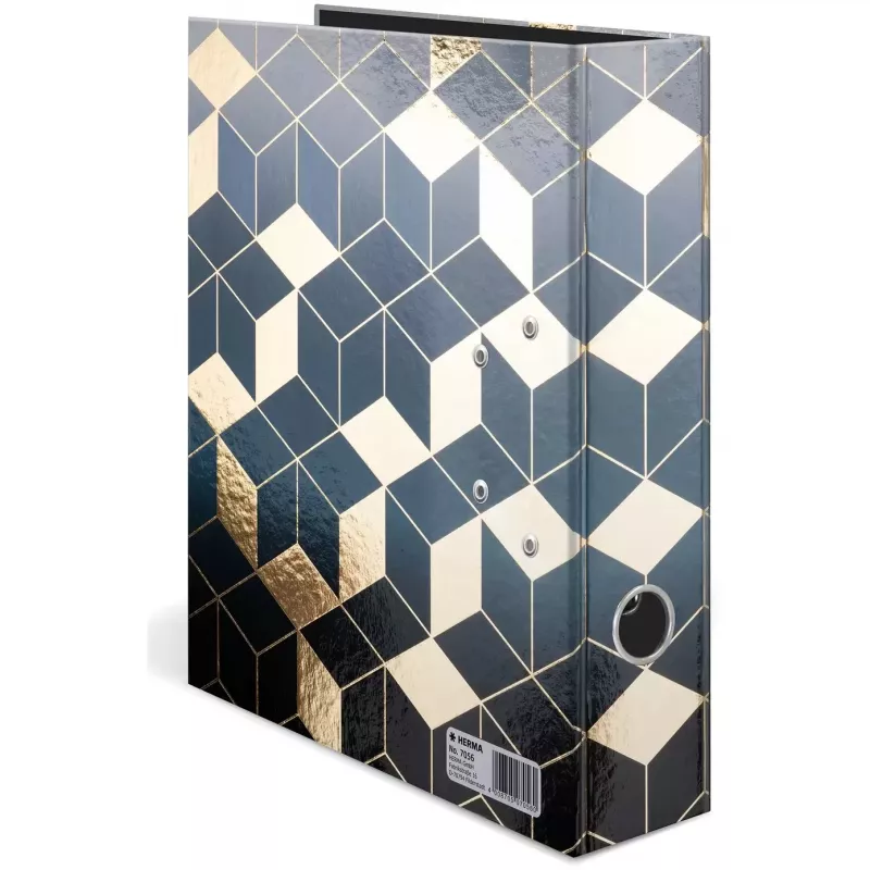 HERMA 7056 mapes vāks A4 kartons Zils - Zelts (7056)