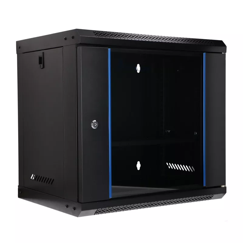 EXTRALINK LITE 9U 530x400 sienas skapis ar plauktu, melns