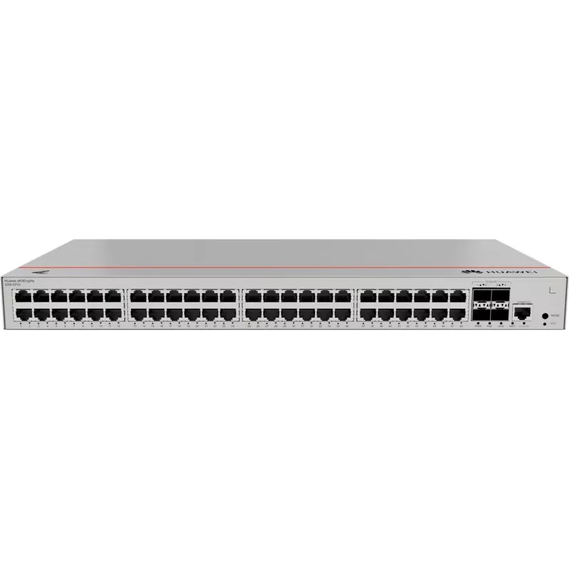 Slēdzis HUAWEI S310-48P4X — 48x Gigabit Ethernet (10/100/1000) RJ-45, 4x SFP+, PoE, 1U statīvs