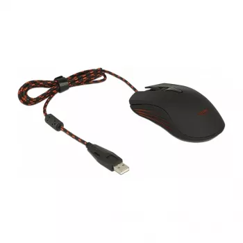 DeLOCK 12531 Ambidextrous Gaming Pele USB Type-A Optiskā 4800 DPI
