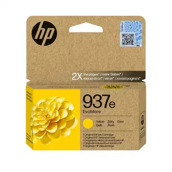 HP 937e EvoMore Yellow oriģinālā tintes kasetne (4S6W8NE)