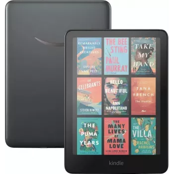 Amazon Kindle Colorsoft Signature Edition (2024) e-grāmatu lasītājs 7 collu, 32 GB, Wi-Fi, bezvadu uzlāde, Metallic Black