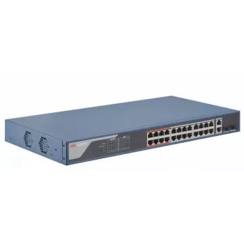 Tīkla slēdzis Hikvision DS-3E1326P-EI — 26 porti, 14.8 Gbps komutācijas jauda