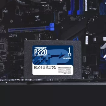 2,5 collu SATA III SSD PATRIOT P220 1 TB — 550/500 MB/s, 50k IOPS, 7 mm