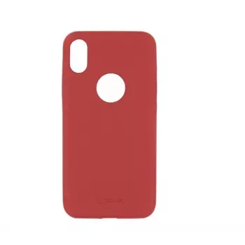Tellur Cover Slim telefona maciņš iPhone X/XS — sarkana sintētiskā āda