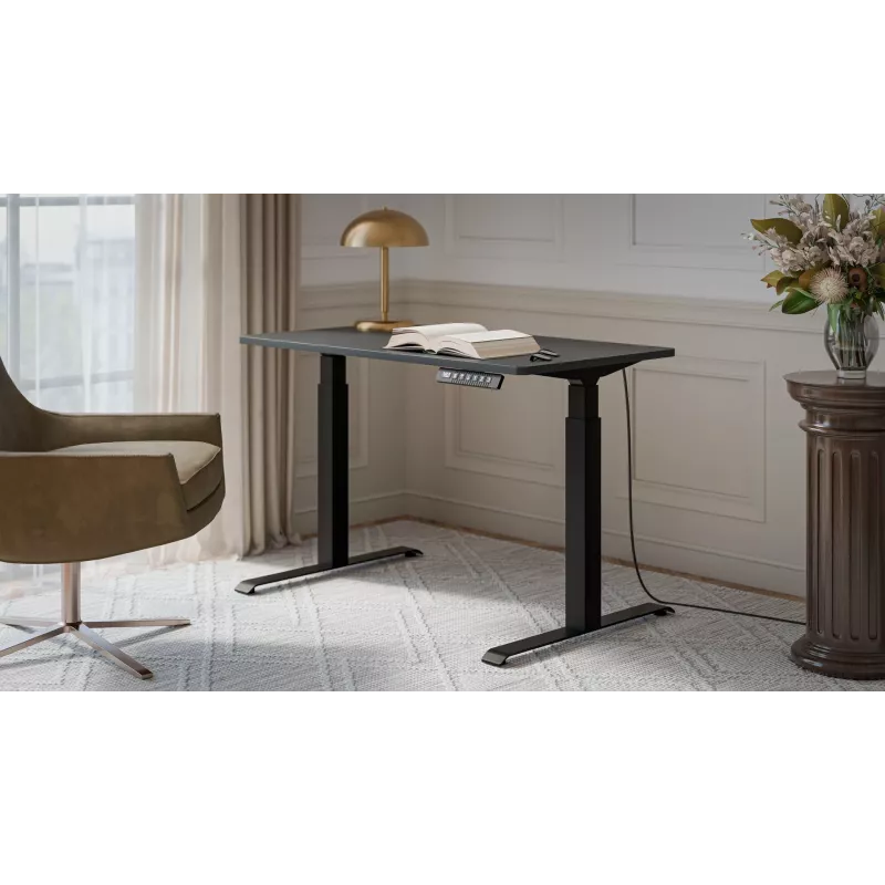Elektriski regulējams rakstāmgalds MOON 1210×670 mm melns/antracīts