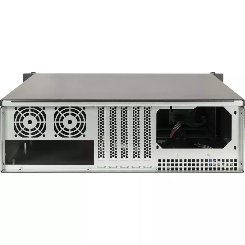 Servera korpuss Inter-Tech 3U-K-340L Melns ATX 60mm Ventilatori