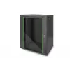 DIGITUS Dynamic Basic DN-19 16-U-EC-SW – 19 inch tīkla skapis sienas montāžai, 16U, melns (RAL 9005)