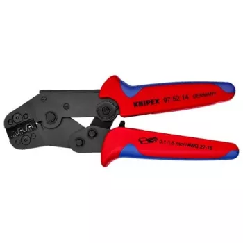 Knipex 97 52 14 Gofrēšanas knaibles neizolētiem atvērtajiem savienotājiem 0,10–1,5 mm²