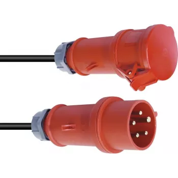 Pagarinātāja kabelis PSSO 16A CEE 5x2,5 mm² 15 m sarkans
