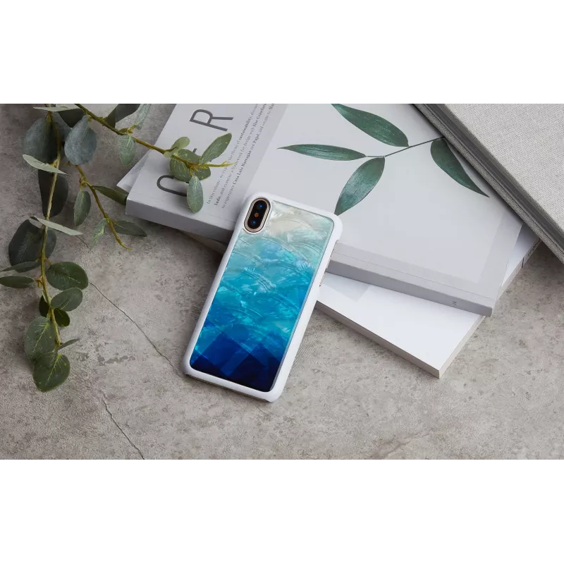 iKins telefona maciņš iPhone XS/S zilā ezerā balts
