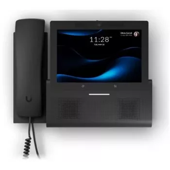 IP telefons UBIQUITI G3 Touch Wall — 7 collu 1280×800 ekrāns, 32 GB atmiņa, 5 MP kamera, Gigabit Ethernet, Wi‑Fi (802.11a/b/g/n/ac), melns