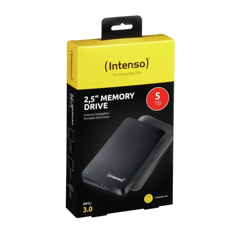 Intenso Memory Drive 5TB 2,5 collu portatīvais cietais disks, melns